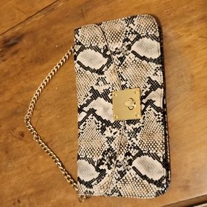 Kate Landry Snakeskin clutch